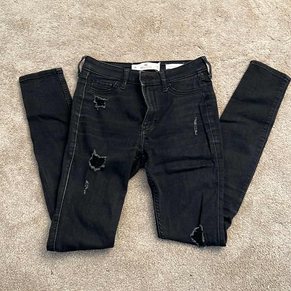Hollister black skinny jeans 0R